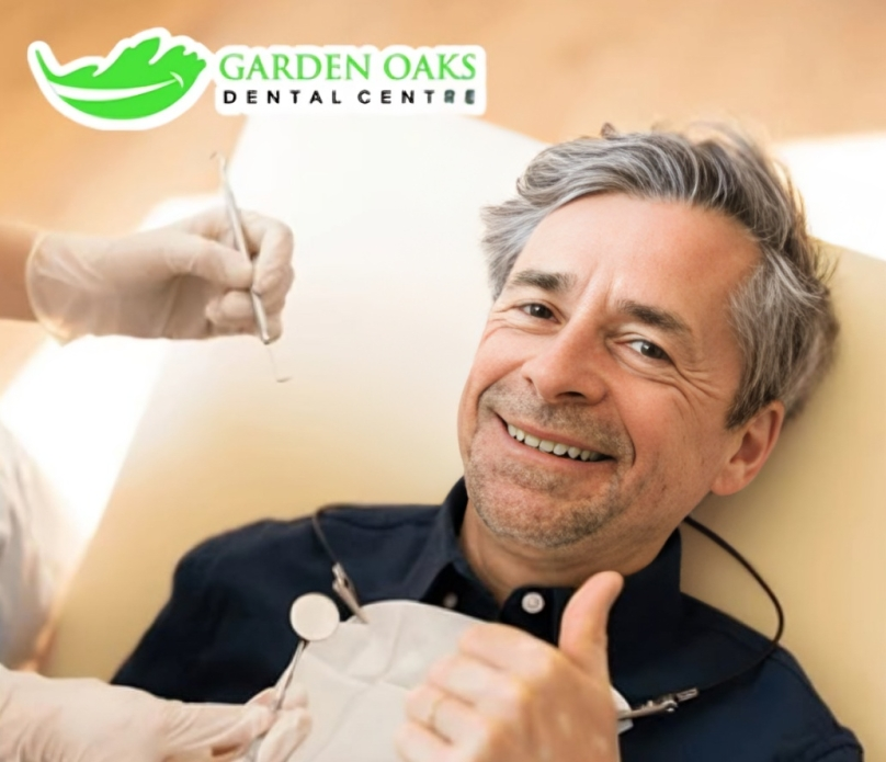 smiling patient checkup with dentist winnipeg