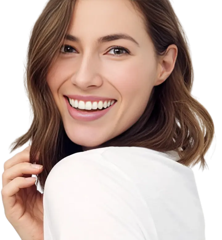 woman smiling brightly because she found right dental care plan from frequently asked questions at dental clinic winnipeg